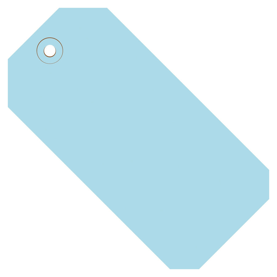 3 3/4 x 1 7/8 in 13 Pt Light Blue Shipping Tags 1000/Case G11031B - alias listing
