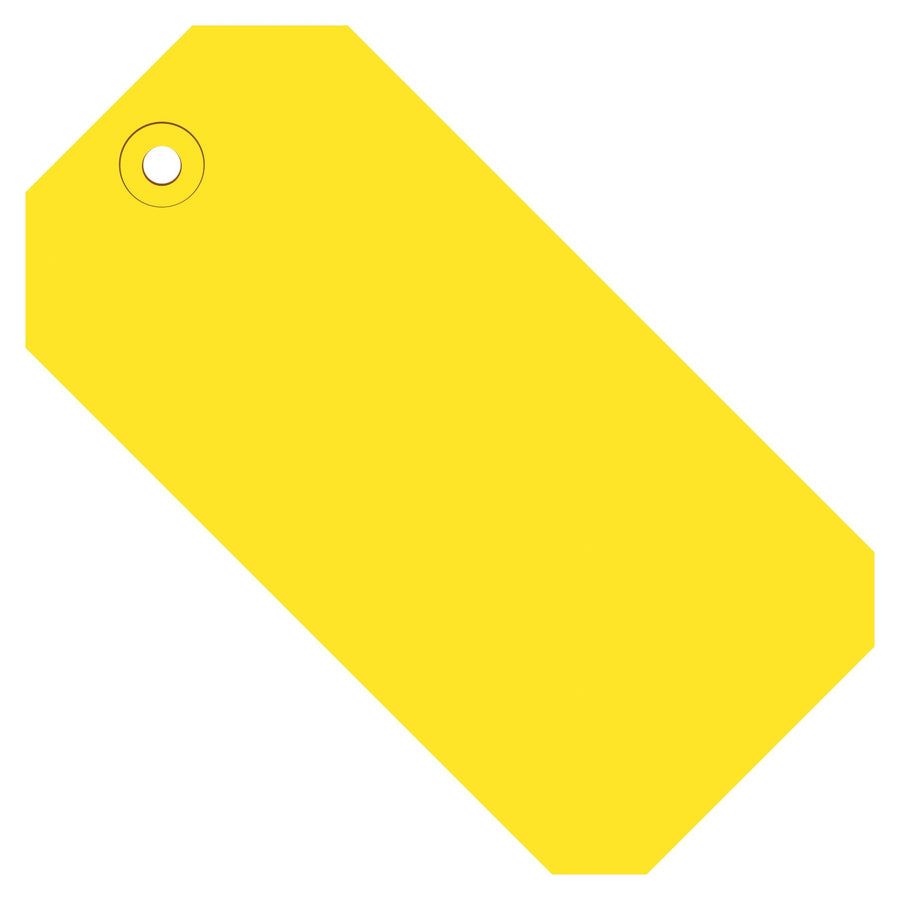 3 3/4 x 1 7/8 in 13 Pt Yellow Shipping Tags 1000/Case G11031C - alias listing