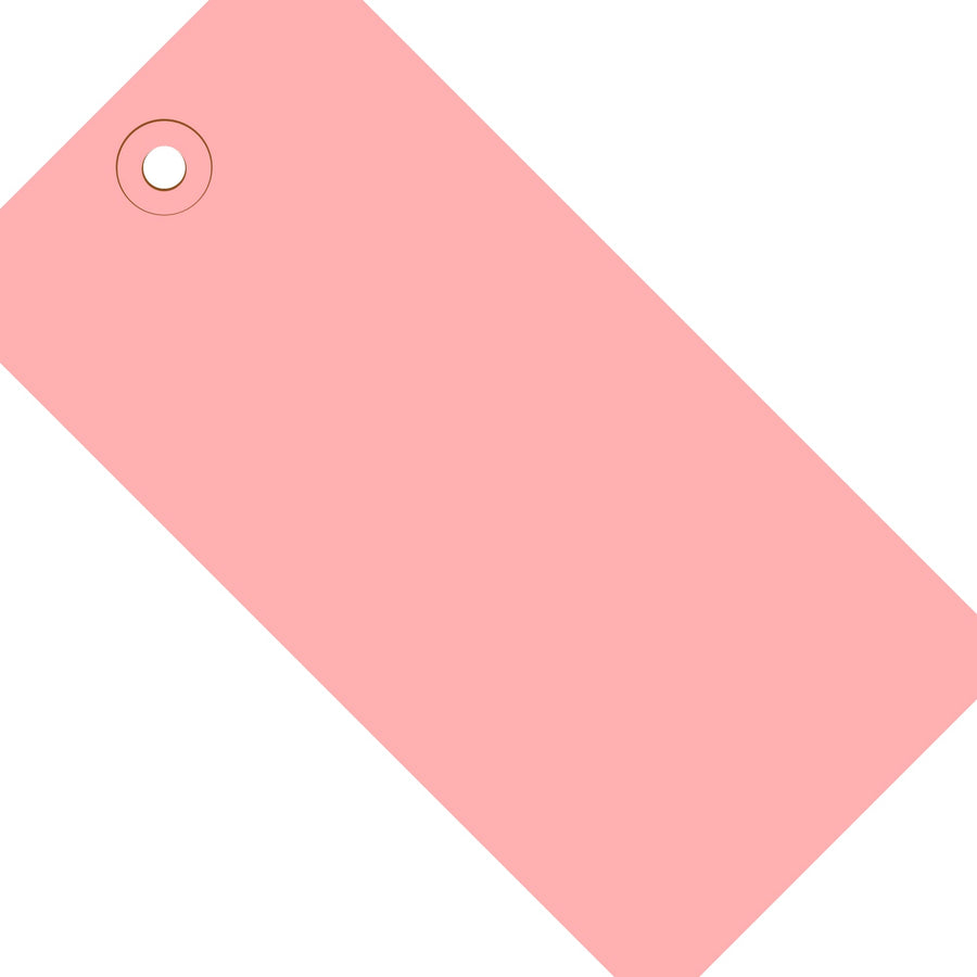 4 1/4 x 2 1/8 in 13 Pt Pink Shipping Tags 1000/Case G11041J - alias listing