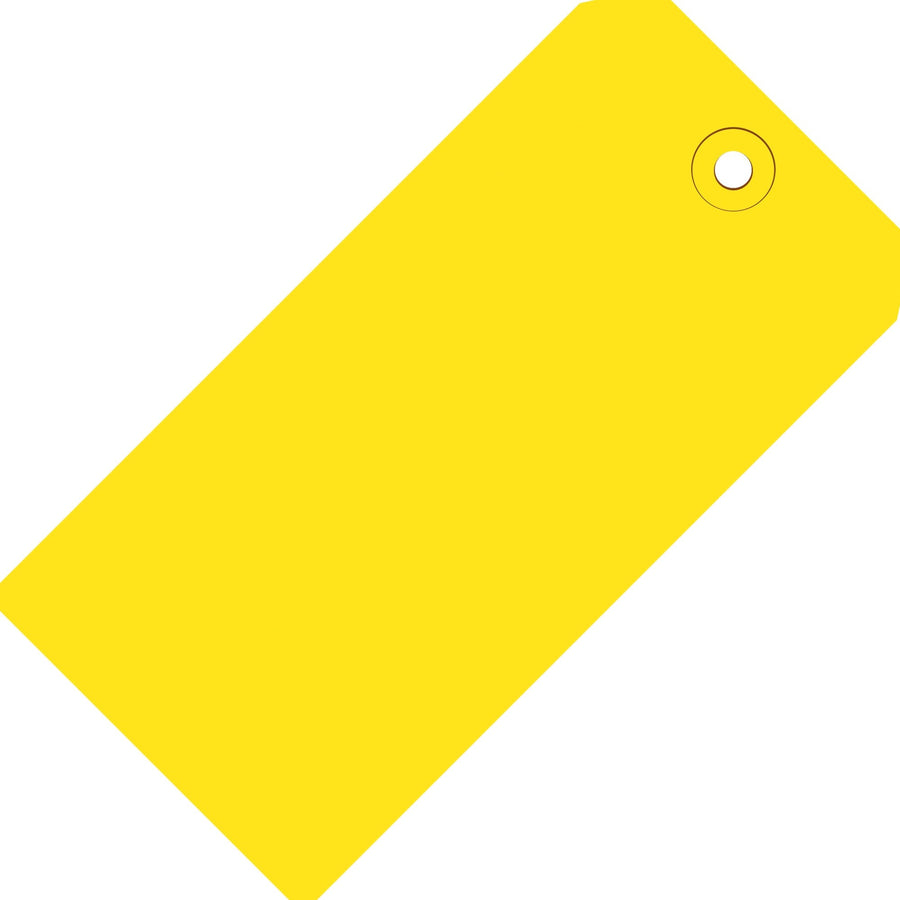 4 3/4 x 2 3/8 in 13 Pt Yellow Shipping Tags 1000/Case G11051C - alias listing