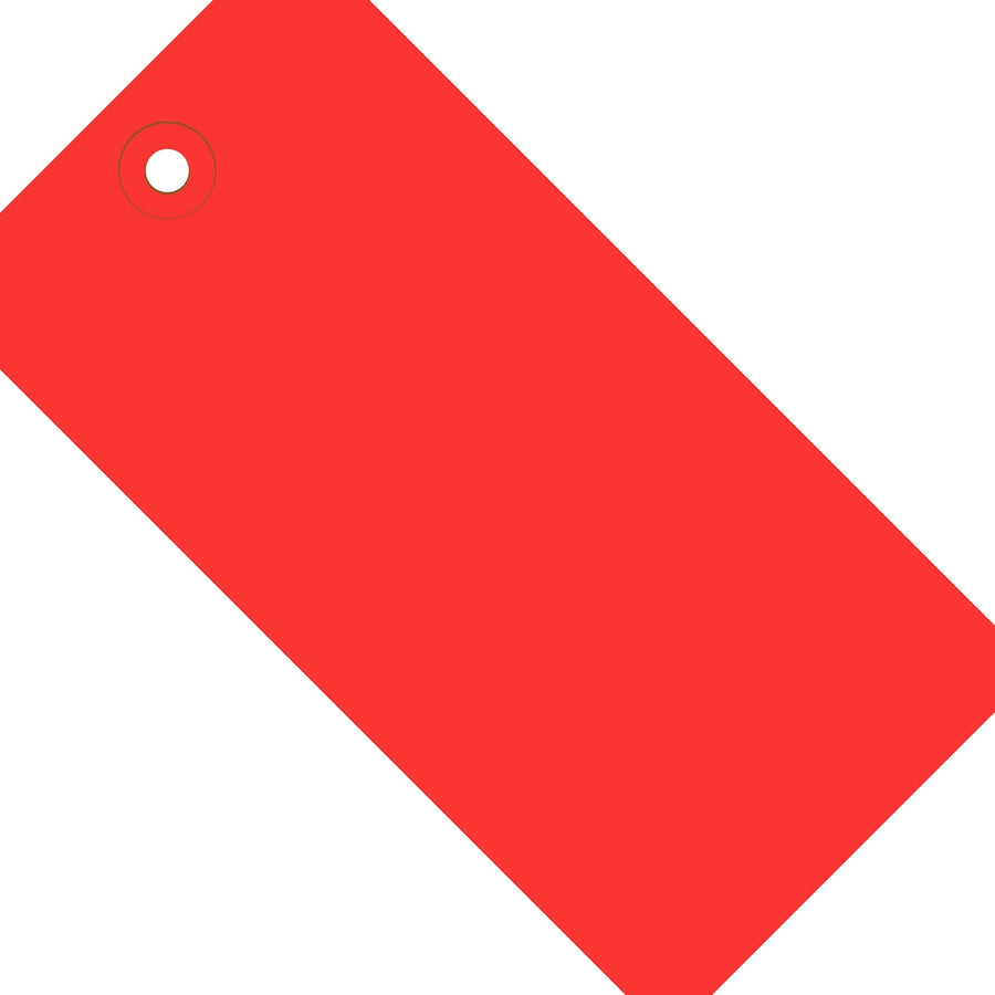 4 3/4 x 2 3/8 in 13 Pt Red Shipping Tags 1000/Case G11051E - alias listing