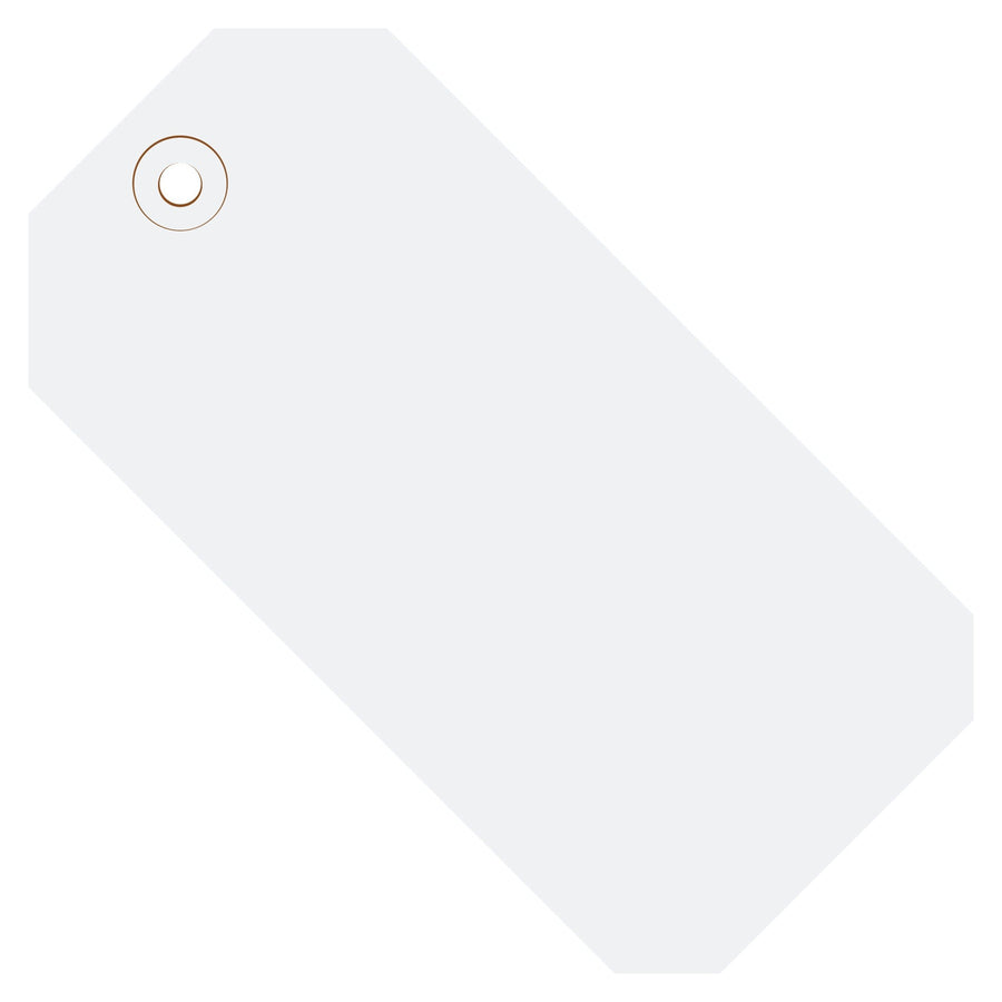 4 3/4 x 2 3/8 in 13 Pt White Shipping Tags 1000/Case G11051G - alias listing