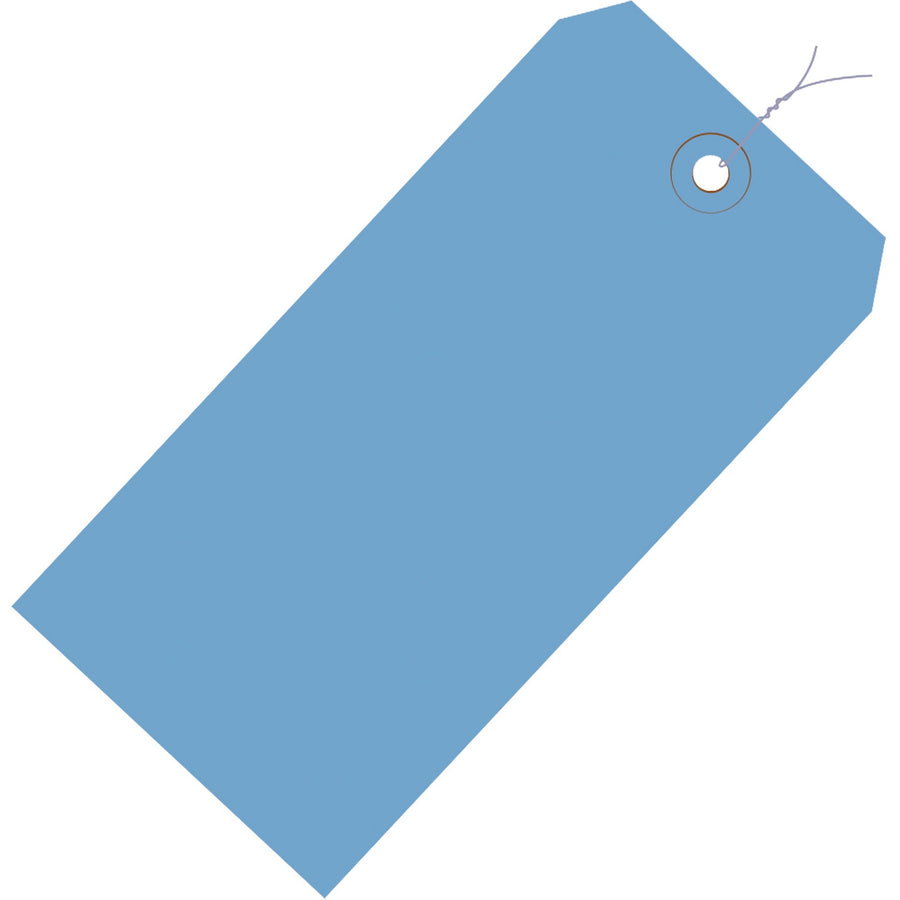 4 3/4 x 2 3/8 in 13 Pt Dark Blue Pre-Wired Shipping Tags 1000/Case G11053A - alias listing
