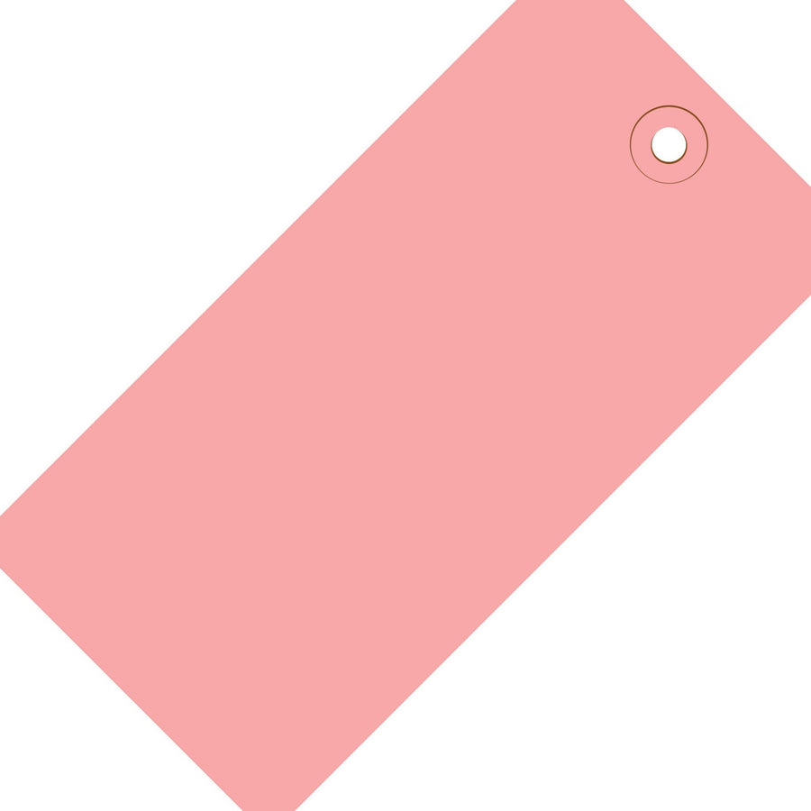 5 1/4 x 2 5/8 in 13 Pt Pink Shipping Tags 1000/Case G11061J - alias listing