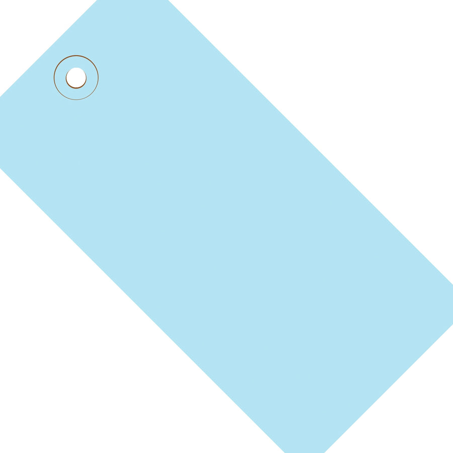 5 3/4 x 2 7/8 in 13 Pt Light Blue Shipping Tags 1000/Case G11071B - alias listing