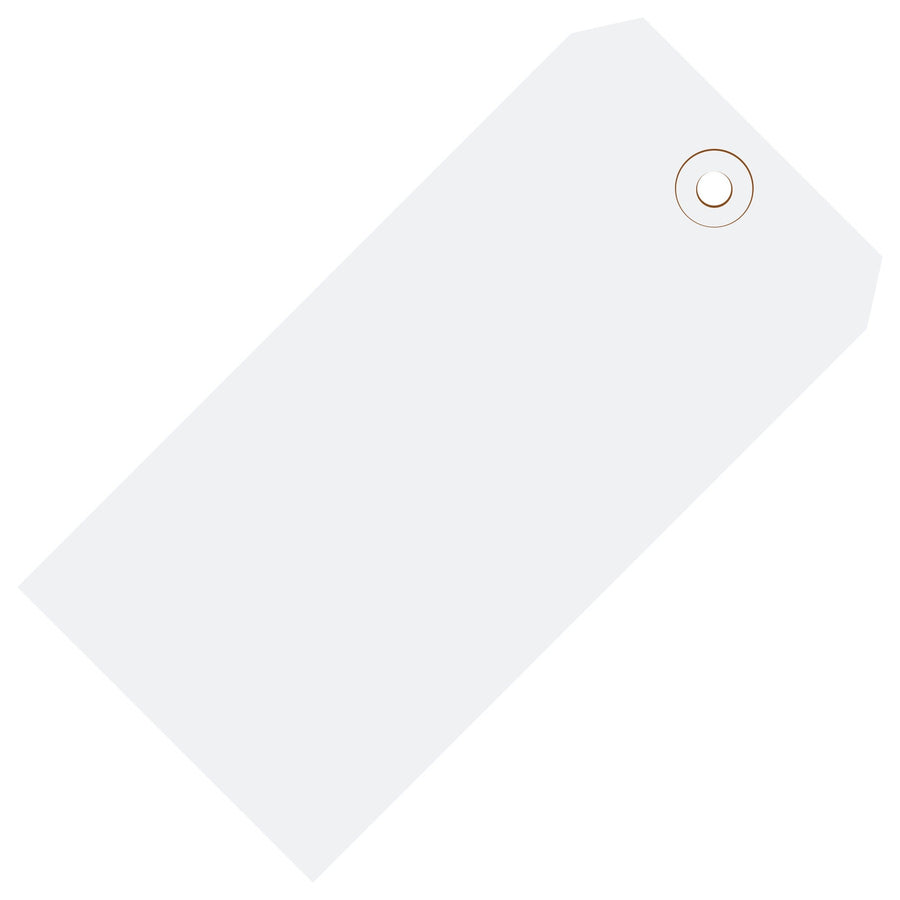 5 3/4 x 2 7/8 in 13 Pt White Shipping Tags 1000/Case G11071G - alias listing
