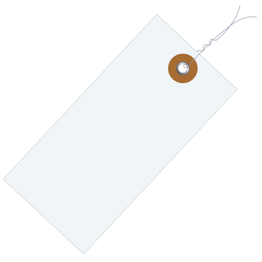 6 1/4 x 3 1/8 in Tyvek Pre-Wired Shipping Tags 1000/Case G13083 - alias listing
