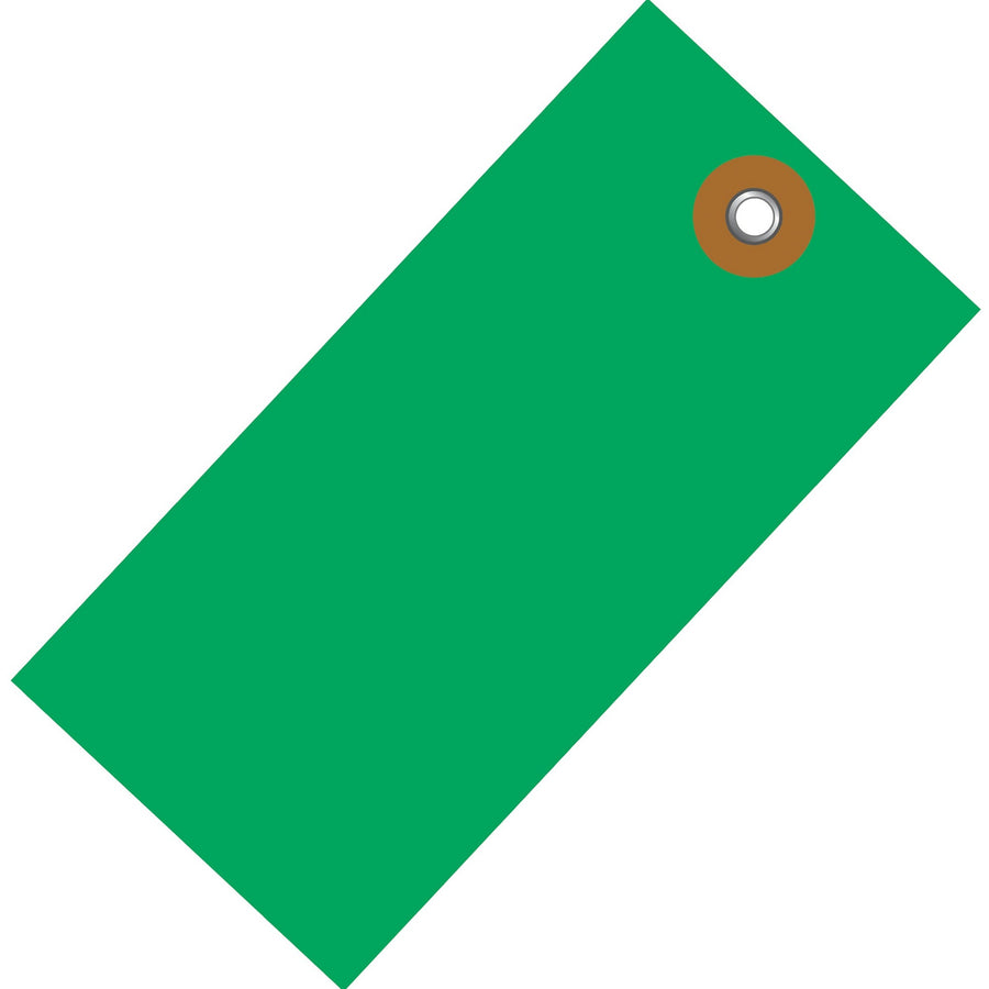 3 3/4 x 1 7/8 in Green Tyvek Shipping Tags 100/Case G14031C - alias listing