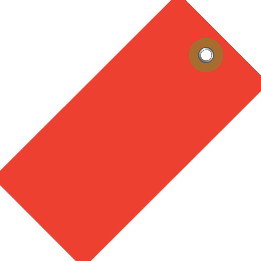 3 3/4 x 1 7/8 in Red Tyvek Shipping Tags 100/Case G14031D - alias listing