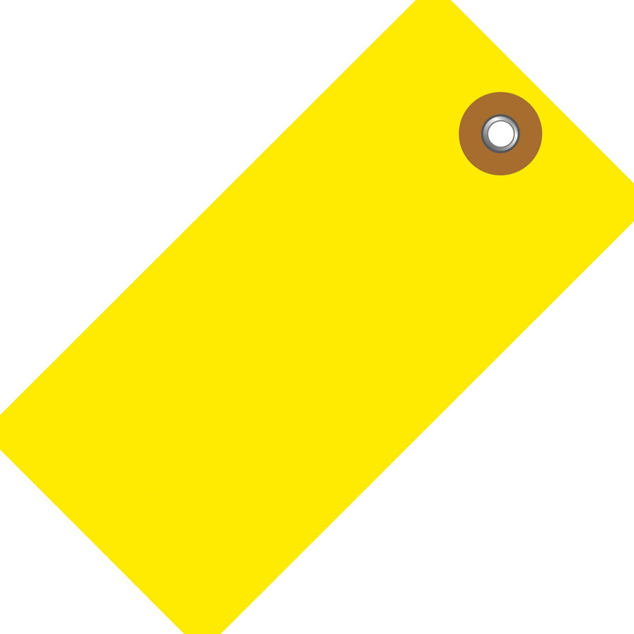 4 3/4 x 2 3/8 in Yellow Tyvek Shipping Tags 100/Case G14051B - alias listing