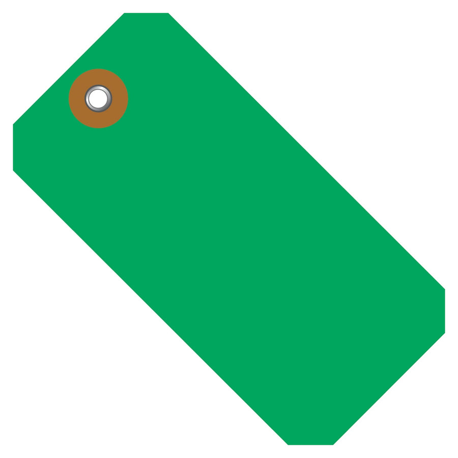 5 1/4 x 2 5/8 in Green Tyvek Shipping Tags 100/Case G14061C - alias listing