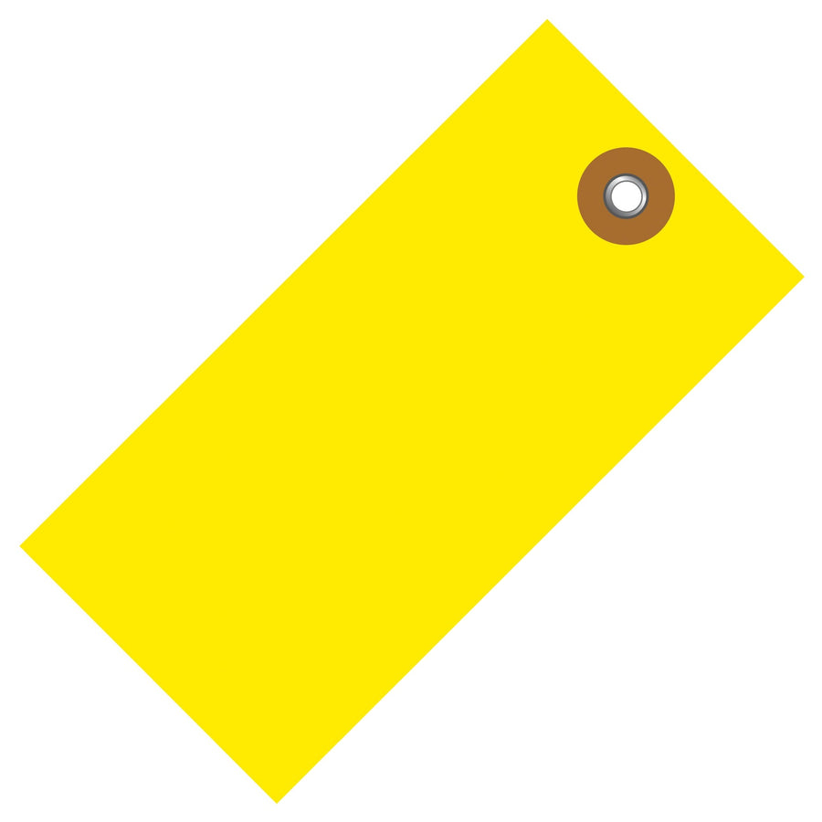 5 3/4 x 2 7/8 in Yellow Tyvek Shipping Tags 100/Case G14071B - alias listing