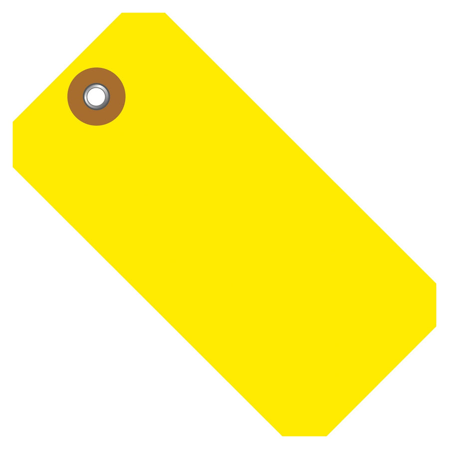 6.25x3.13 Yellow Tyvek Shipping Tags 100/Case G14081B - alias listing