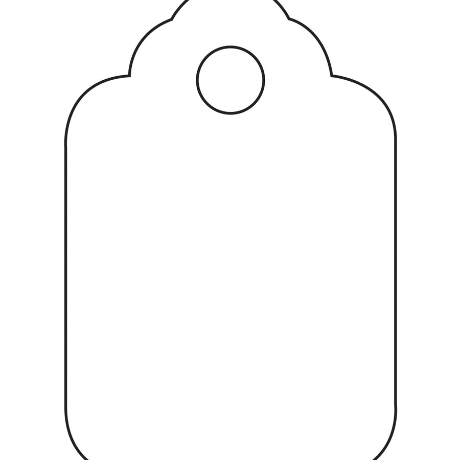 1 3/4 x 2 7/8 in 10 Pt White Merchandise Tags Paper 1000/Case G26009 - alias listing