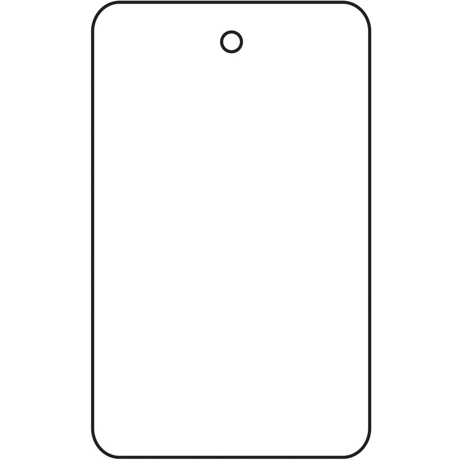 1 3/4 x 2 7/8" White Garment Tags, 10pt Paper - Case of 1000