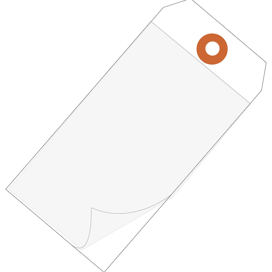 4 3/4 x 2 3/8 in 10 Mil White Self-Laminating Tags Vinyl 100/Case G26027 - alias listing