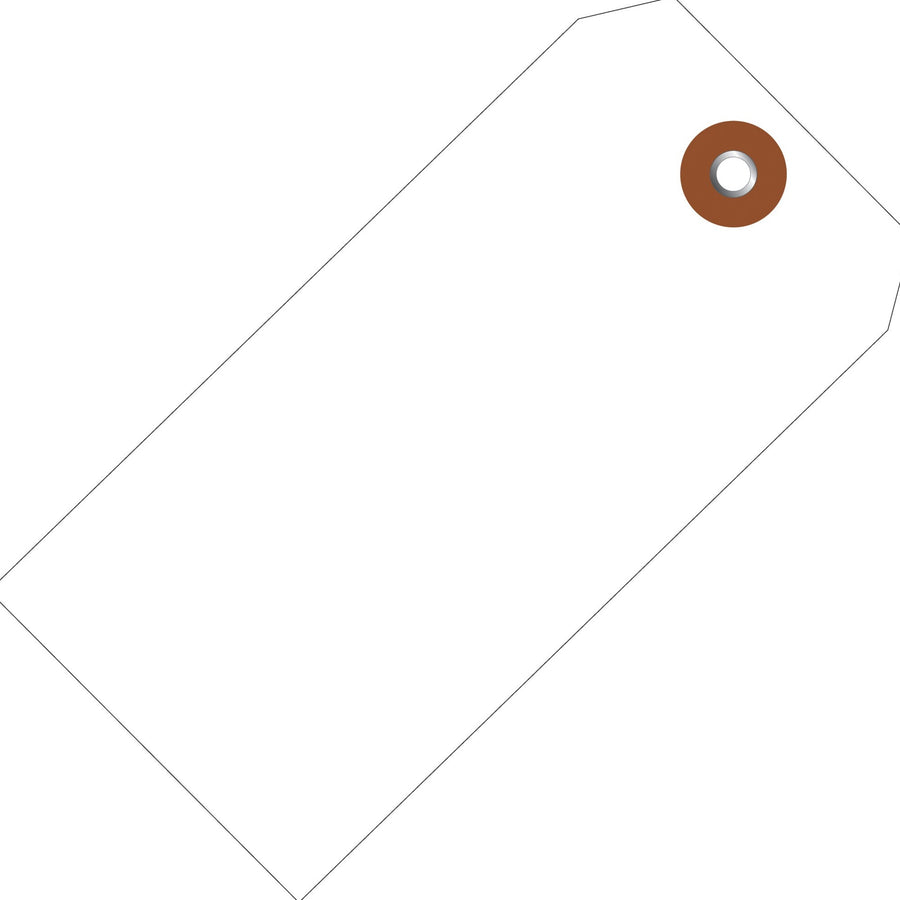 4 3/4 x 2 3/8 in 10 Mil White Plastic Shipping Tags Waterproof 100/Case G26050 - alias listing