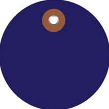 3 in Blue Plastic Circle Tags 100/Case G26076 - alias listing