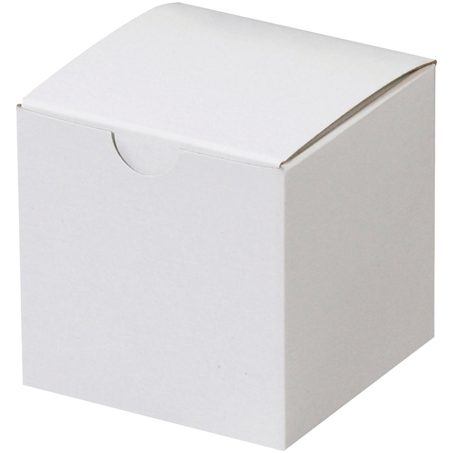 3x3x3 White Chipboard Shipping Cartons 100-Pack GB333