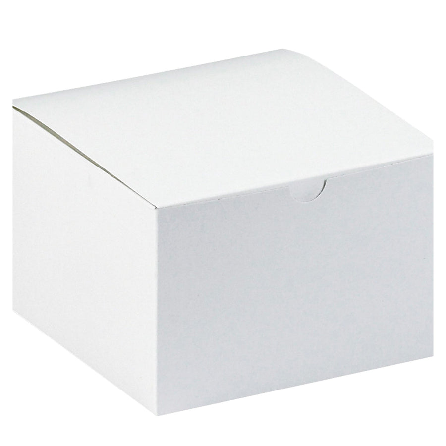 6x6x4 White Fibreboard Gift Boxes 100/Case GB664