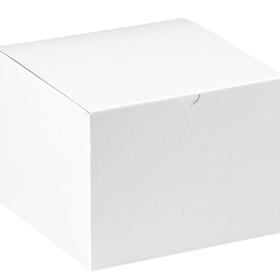 8x8x6 White Chipboard Gift Boxes 50/Case GB886