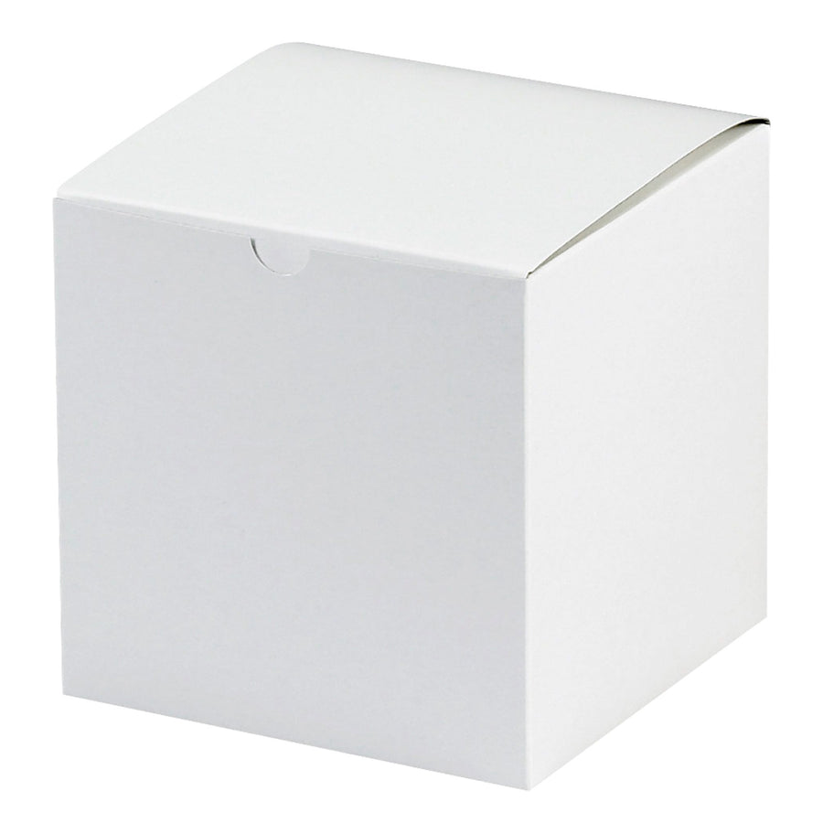 8x8x8.5 White Fibreboard Flat-Ship Gift Boxes 50/Case GB888