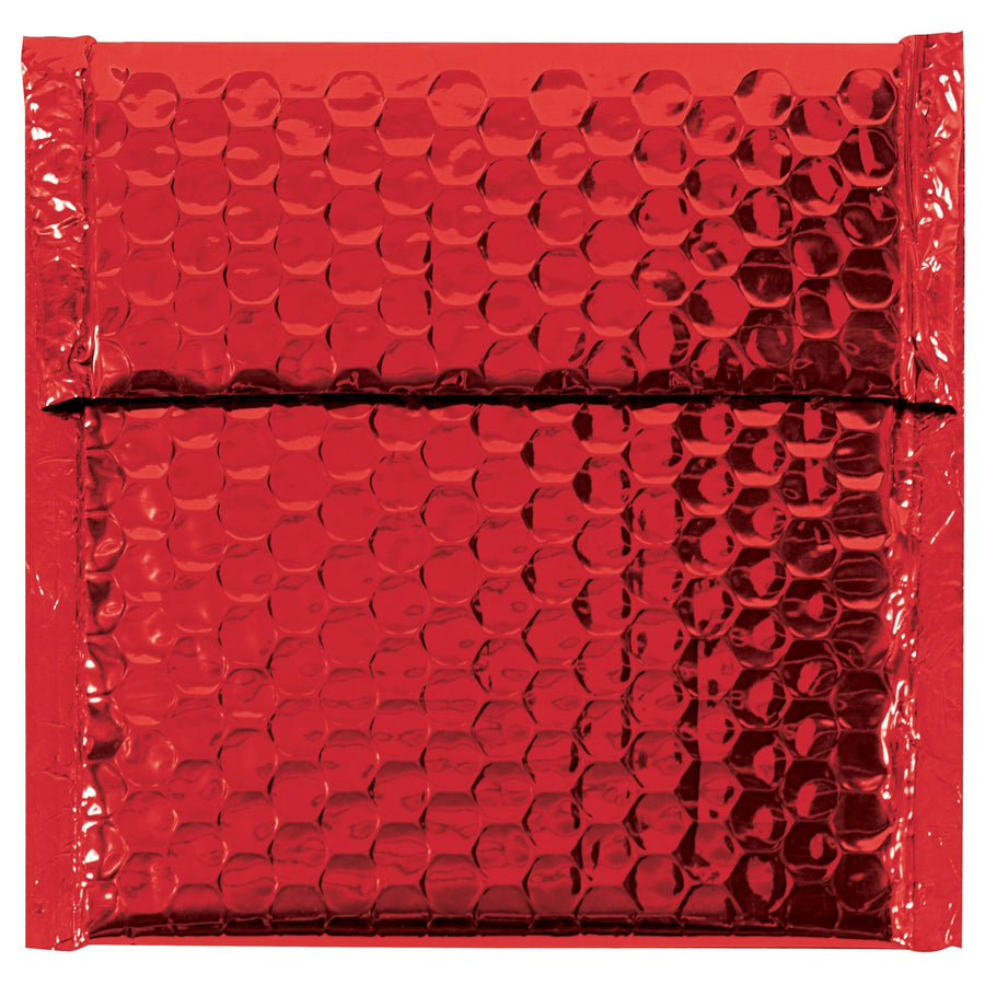 6 3/4 x 7 in 92 Gauge Red Metallic Bubble Mailers 72/Case GBM0706R - alias listing