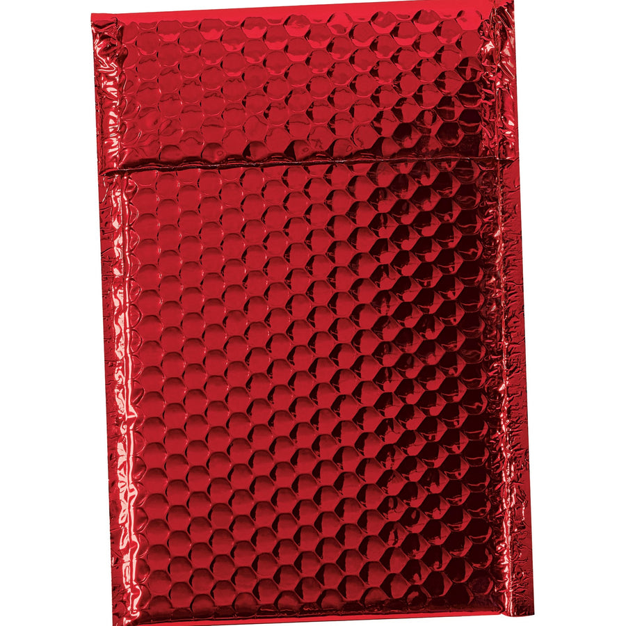 7.5x11 92 Gauge Red Metallic Bubble Mailers 72/Case GBM0711R - alias listing
