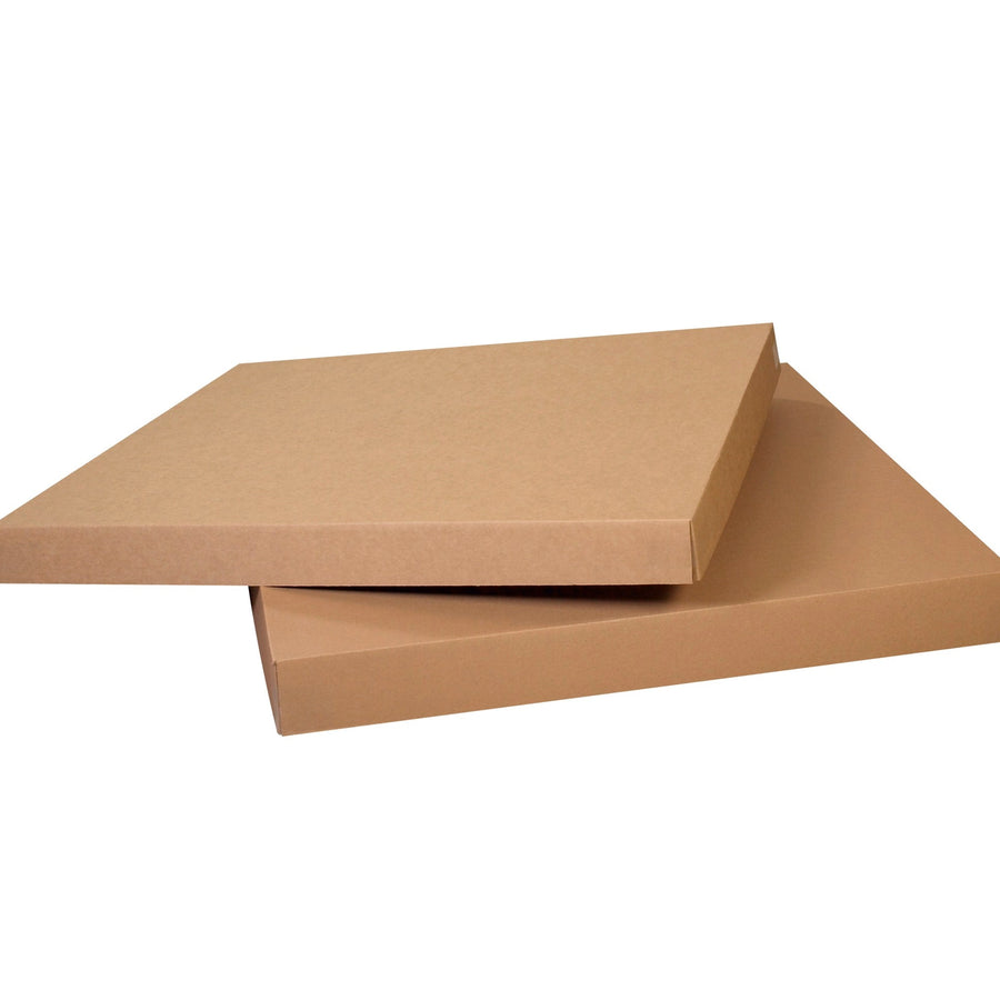48 3/4 x 24 3/4 x 5 in ECT-48 Kraft Double Wall Gaylord Lids 5/Bundle GL4824LIDHD