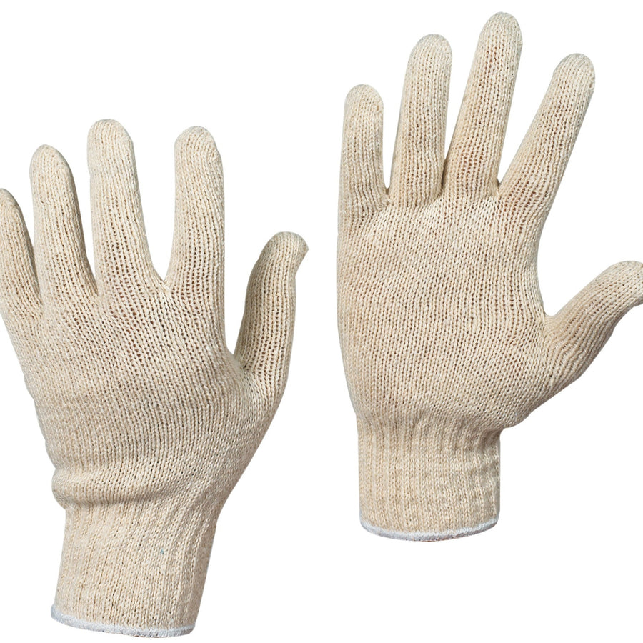 Large String Knit Cotton Gloves 12 Pairs GLV1010L