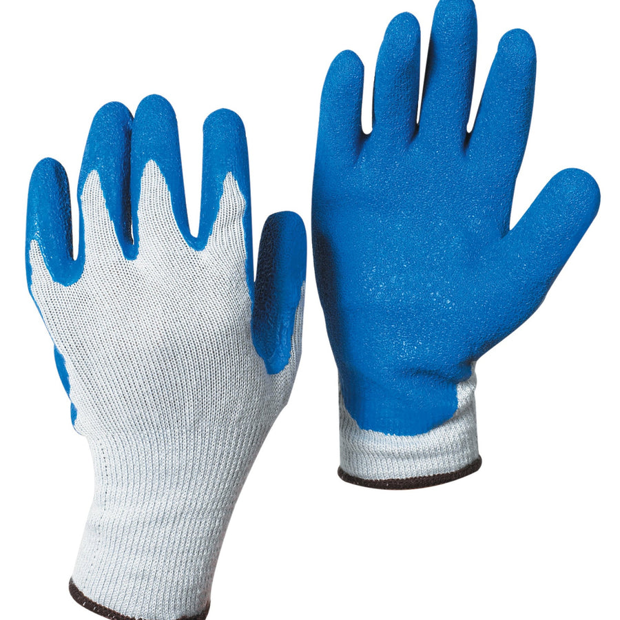 Extra Large Rubber Coated Palm Gloves 12 Pairs GLV1014X