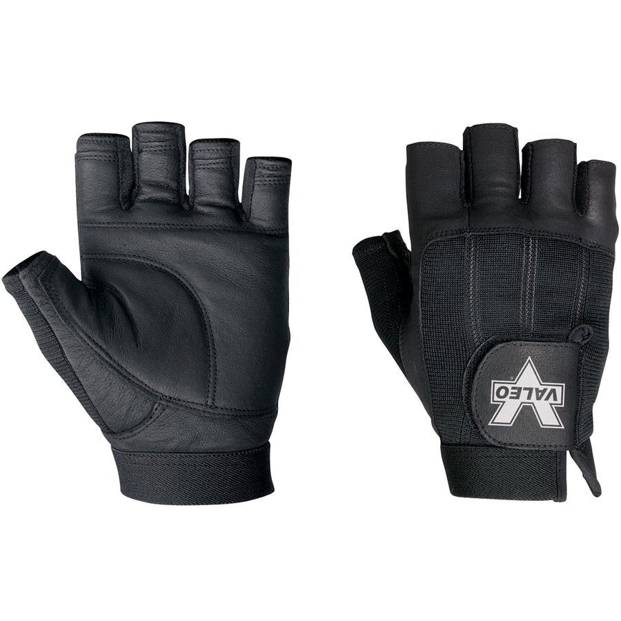 Professional-grade fingerless gloves featuring premium goat leather palms and padded fingers for superior durability and comfort in material handling applications. Machine washable nylon stretch mesh back with elastic hook & loop cuff ensures secure fit and easy on-off. Sold as a case of 2 pairs–ideal for high-volume industrial operations.