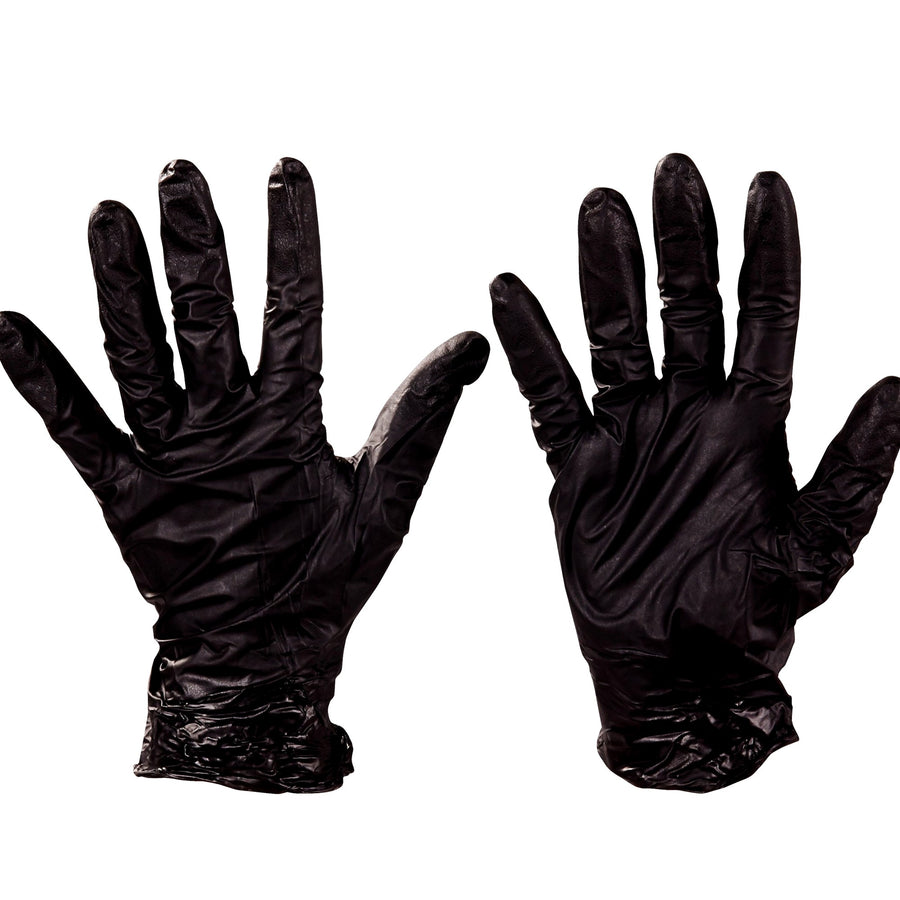 Large 4 Mil Black Nitrile Powder Free Gloves 50/Case GLV2005L