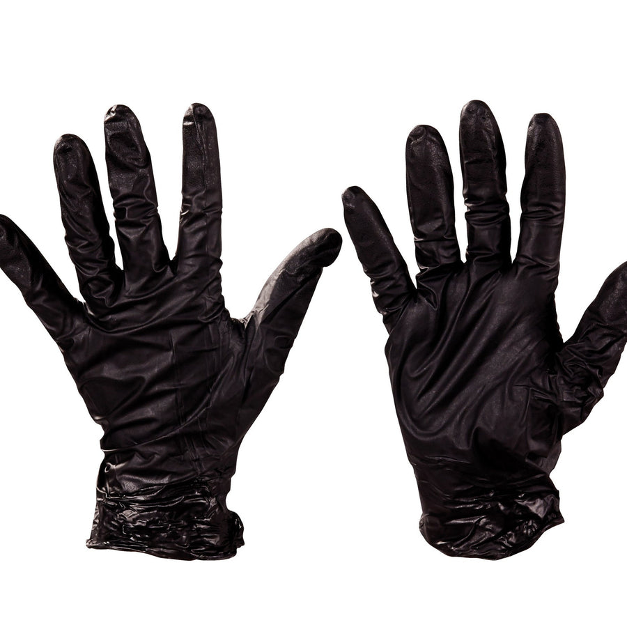 Medium 4 Mil Black Nitrile Powder Free Gloves 50/Case GLV2005M
