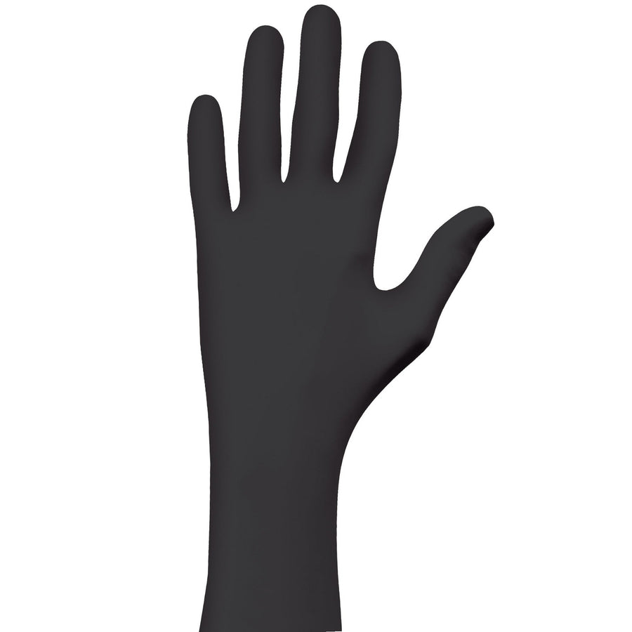 6 Mil Black Nitrile Extended Cuff XL Gloves 50/Case GLV2006XL