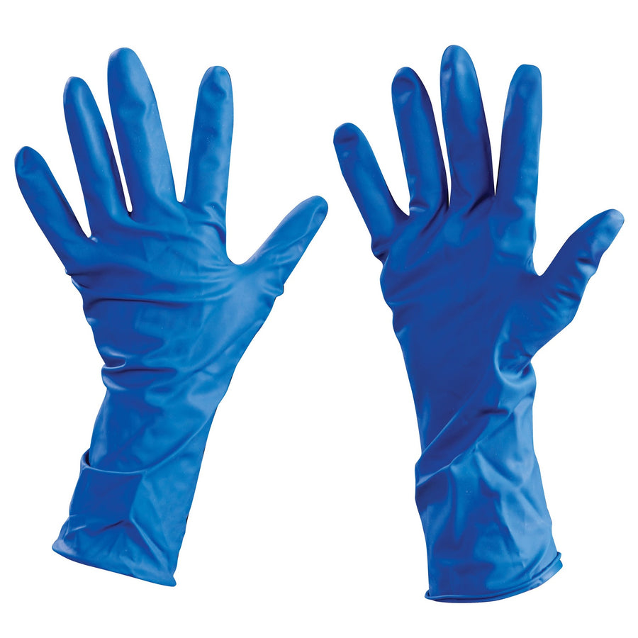 XL 12 Mil Natural Rubber Latex Extended Cuff Gloves 50/Case GLV2106XL