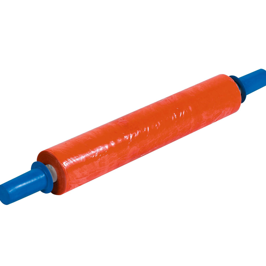 20 in x 1000 ft 80 Gauge Orange Hand Wrap Cast Stretch Film 4/Case GOOD20ORANGE