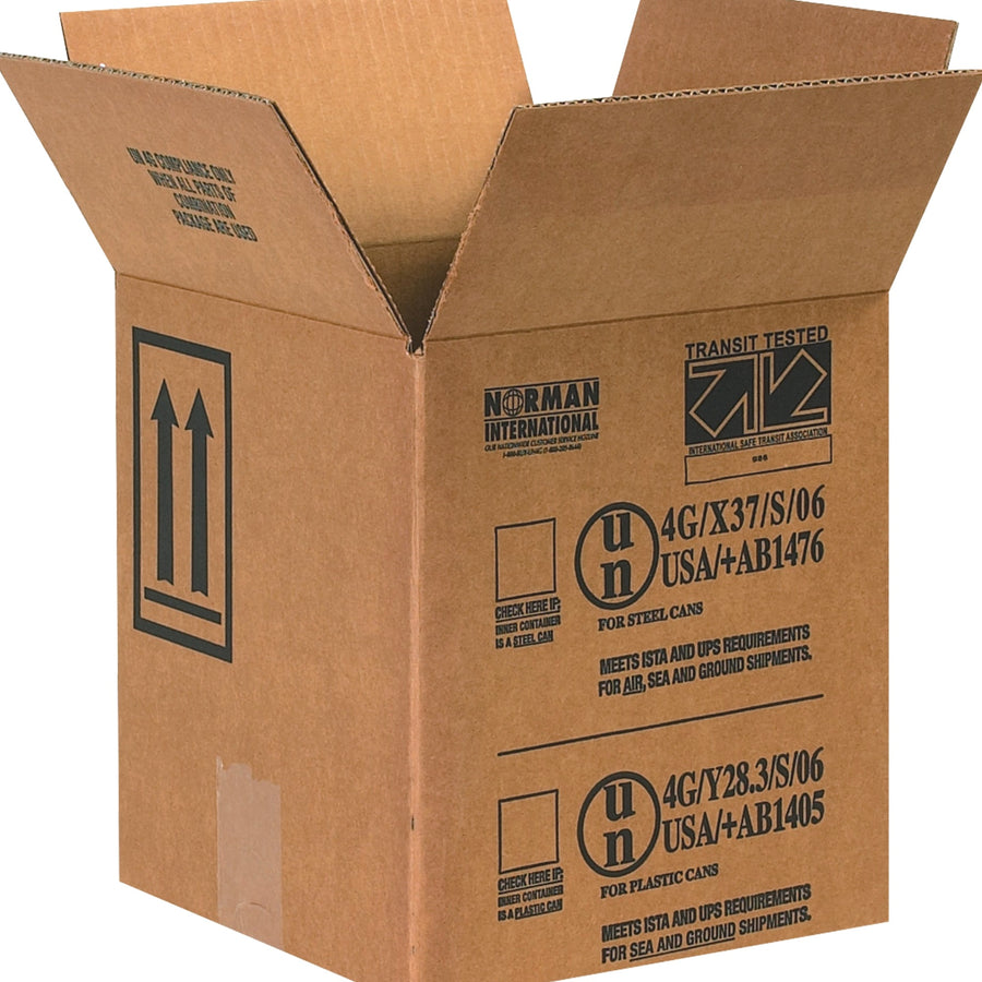 8 1/2x8 1/2x9 3/10 ECT-44 Hazmat Shipping Boxes 25-Pack HAZ1044