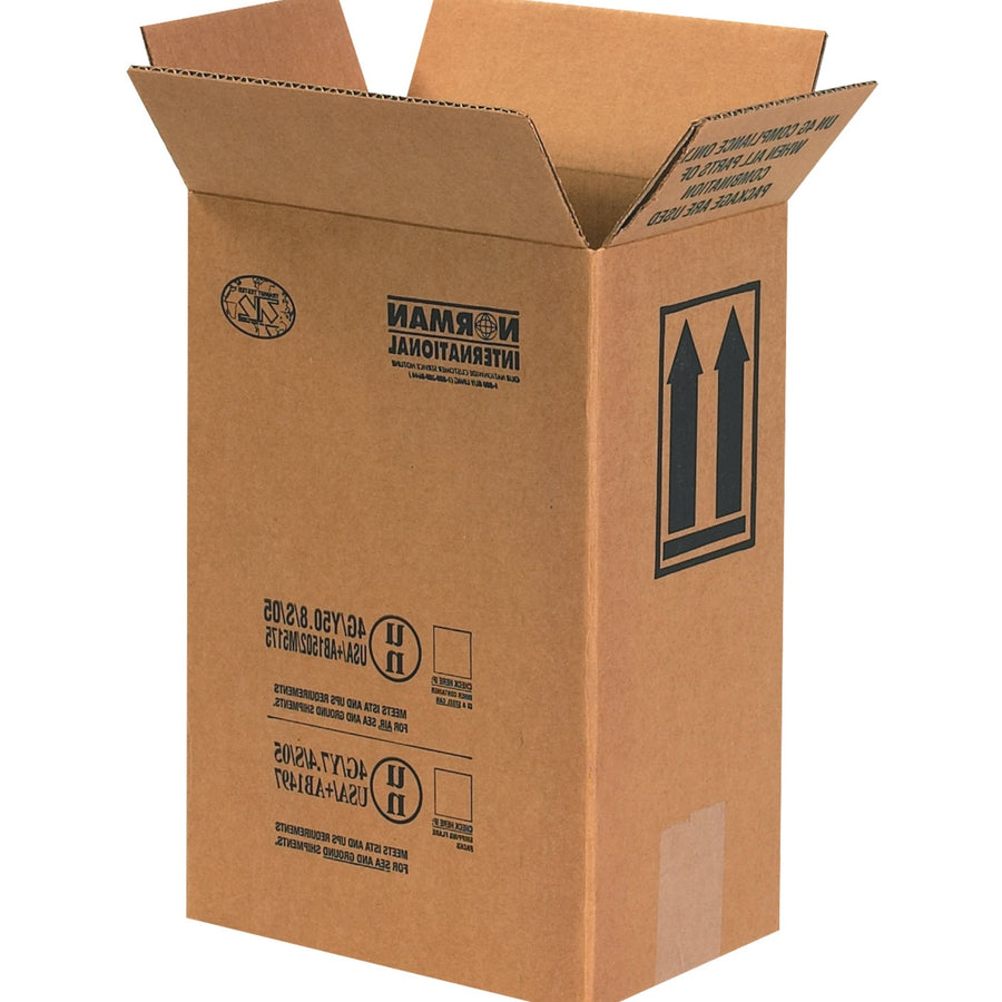 8 3/16x5 11/16x12 3/8 ECT-44 Corrugated Shipping Boxes 20-Pack HAZ1047