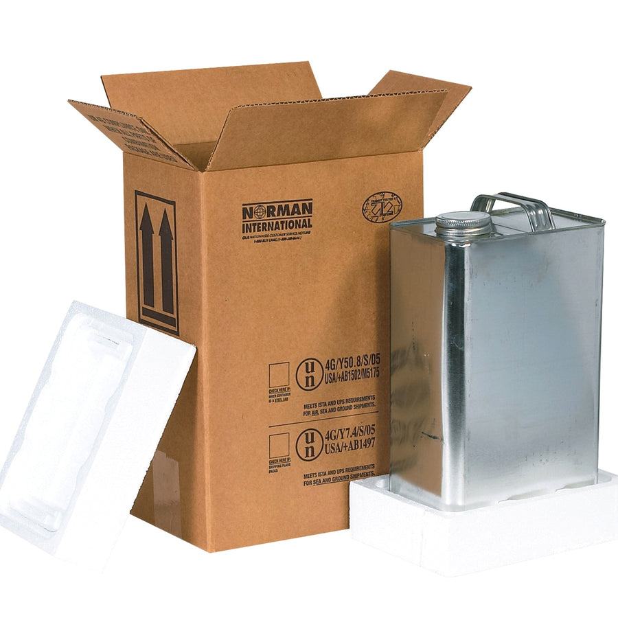 8 3/16x5 11/16x12 3/8 ECT-44 Hazmat F-Style Can Shipper Kit HAZ1120
