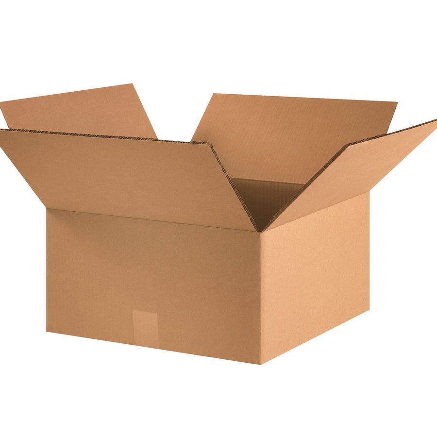16x16x6 ECT-48 Kraft Heavy Duty Double Wall Corrugated Shipping Boxes 15-Pack HD16166DW