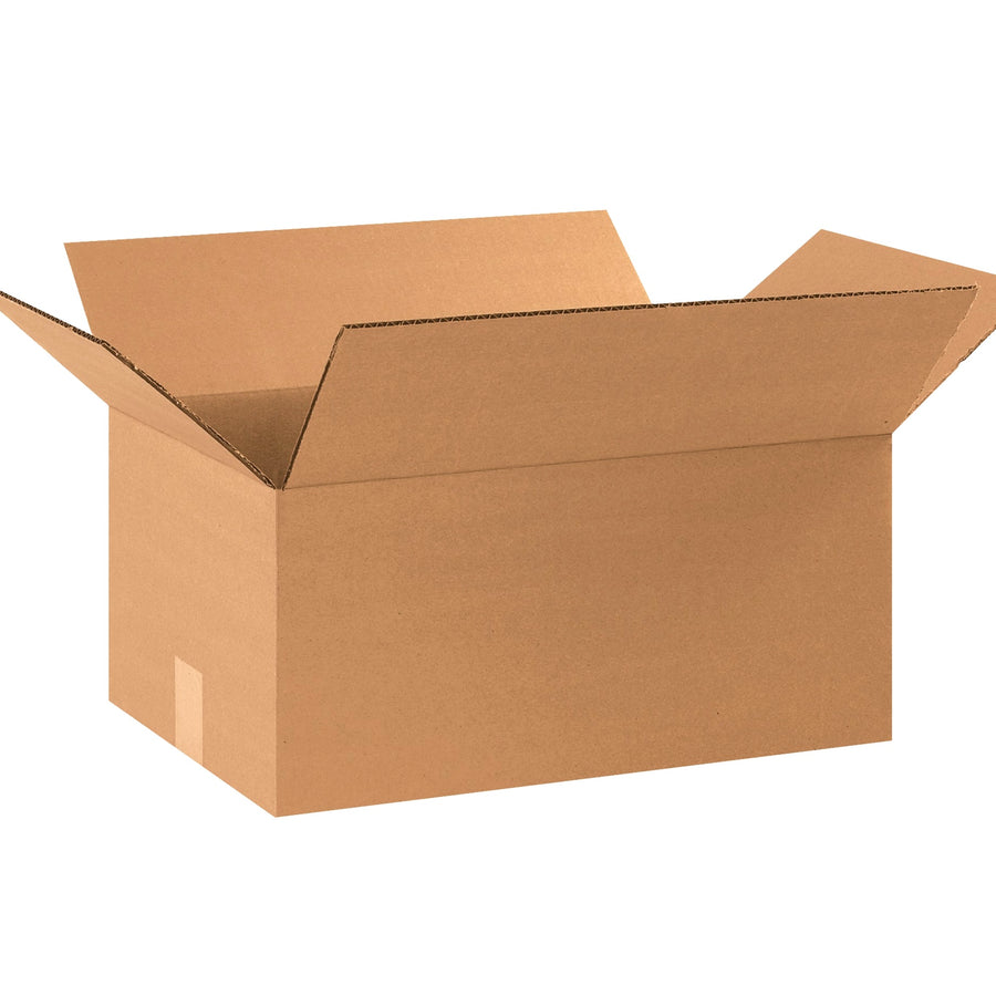 17 1/4x11 1/4x6 ECT-44 Kraft Heavy-Duty Corrugated Boxes 25-Pack HD17116
