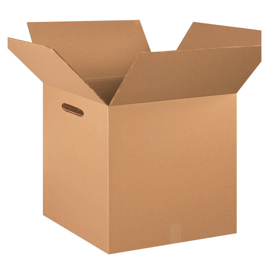 18x18x18 ECT-48 Double Wall Corrugated Shipping Boxes w/ Hand Holes 10-Pack HD181818DWHH