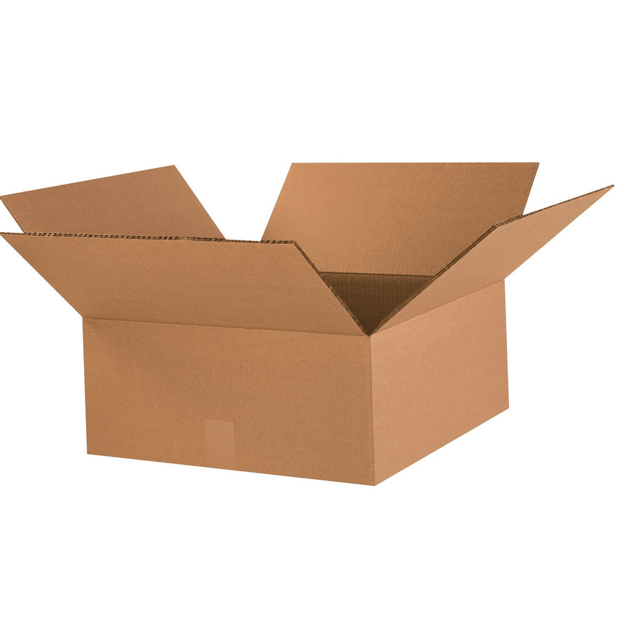 18x18x8 ECT-48 Kraft Heavy Duty Double Wall Corrugated Shipping Boxes 15-Pack HD18188DW