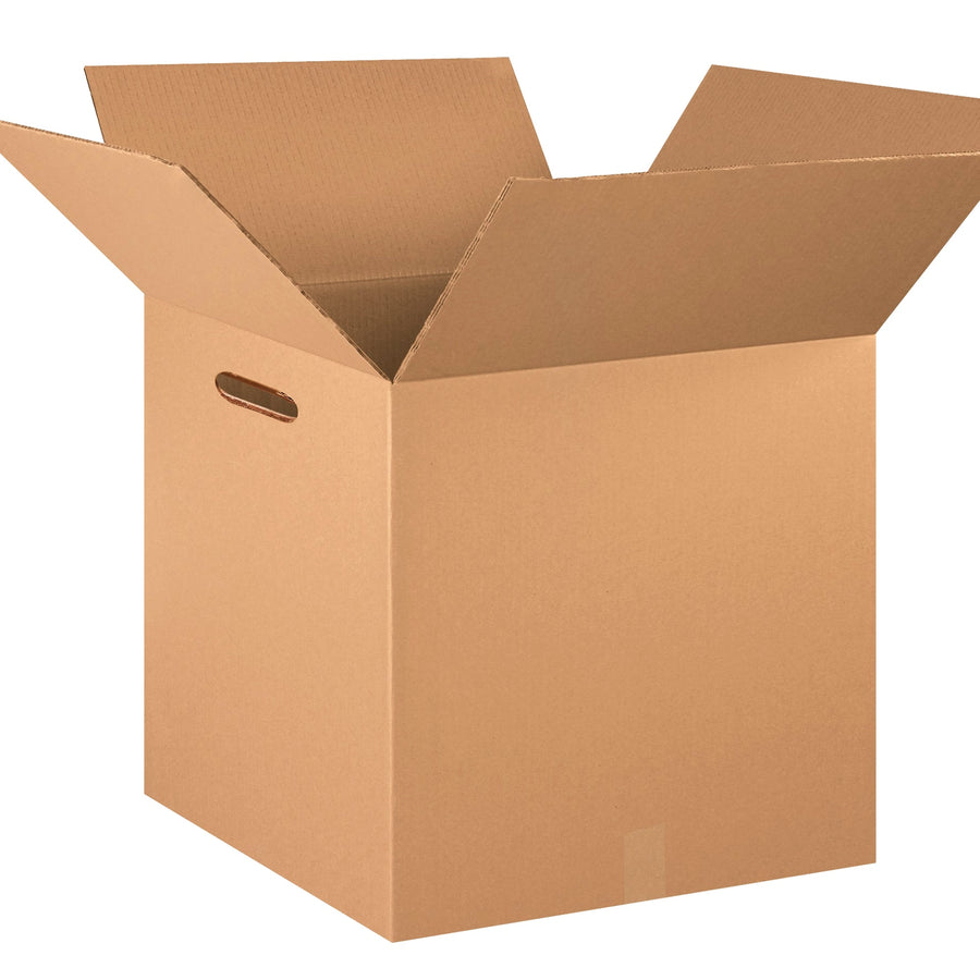 20x20x20 ECT-48 Double Wall Corrugated Shipping Boxes with Hand Holes 10-Pack HD202020DWHH