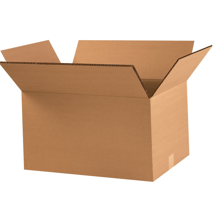 22x14x12 ECT-48 Kraft Heavy Duty Double Wall Corrugated Shipping Boxes 15-Pack HD221412DW