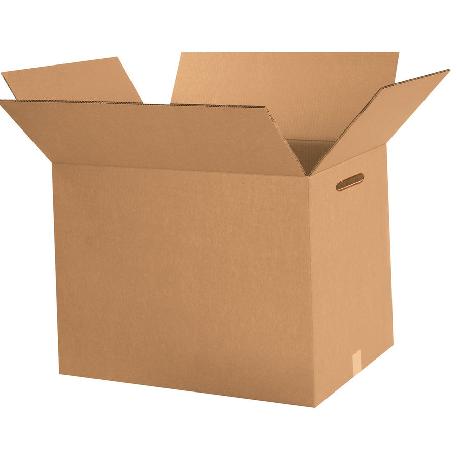 24x24x12 ECT-48 Double Wall Corrugated Boxes with Hand Holes 10-Pack HD242412DWHH