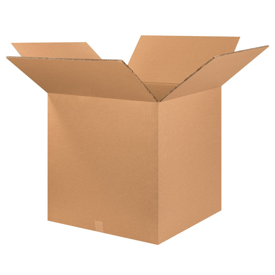 25x25x25 ECT-48 Kraft Heavy Duty Cube Double Wall Corrugated Shipping Box 5-Pack HD252525DW