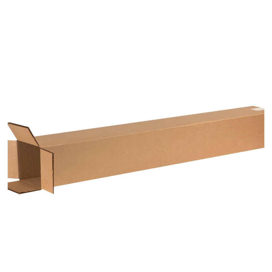 6x6x48 ECT-48 Kraft Heavy Duty Double Wall Corrugated Shipping Boxes 15-Pack HD6648DW