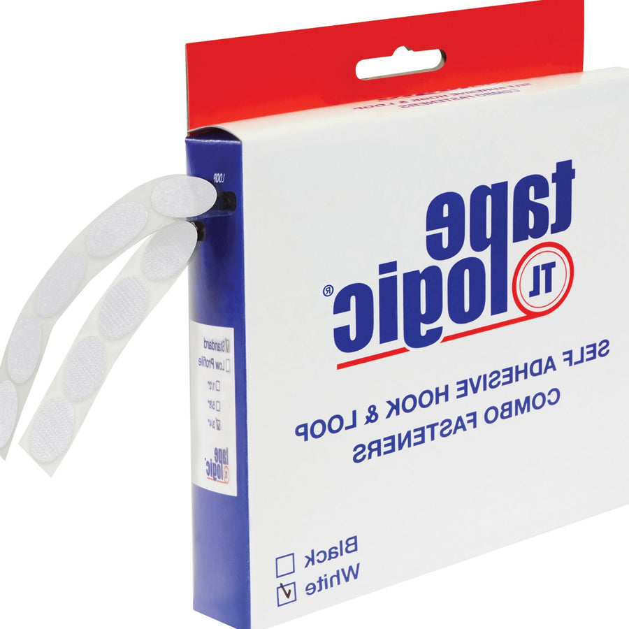 1/2 in White Hook & Loop Dots Combo Pack 200/Case HLT181